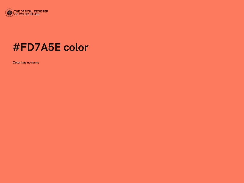 #FD7A5E color image