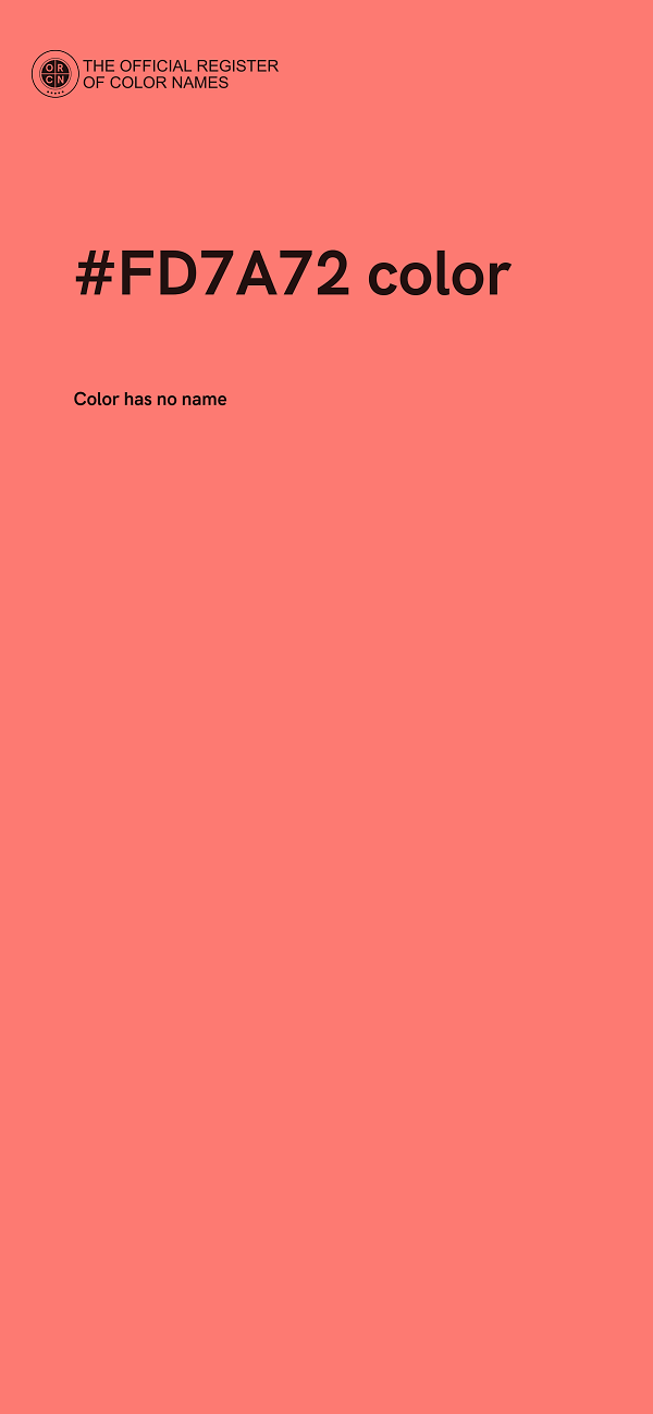 #FD7A72 color image