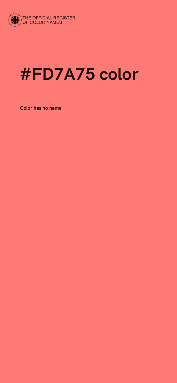 #FD7A75 color image