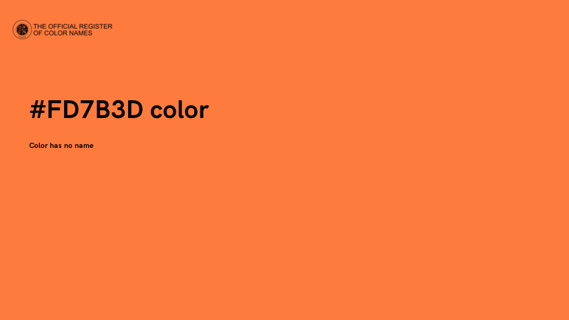 #FD7B3D color image