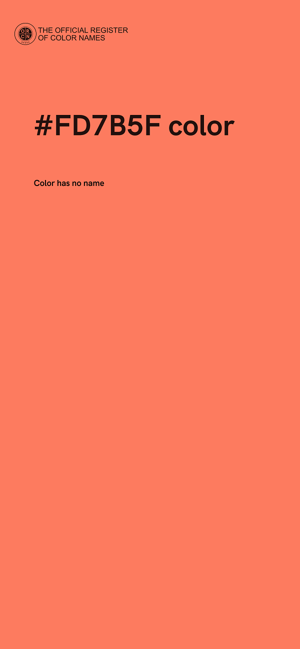 #FD7B5F color image