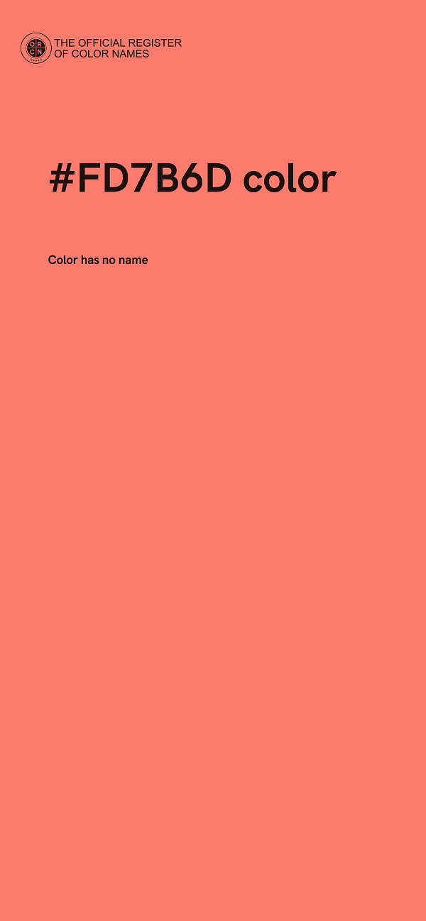 #FD7B6D color image