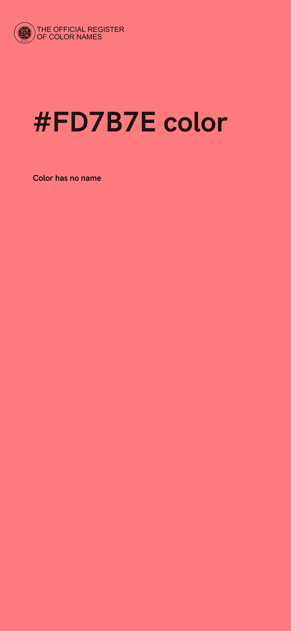#FD7B7E color image