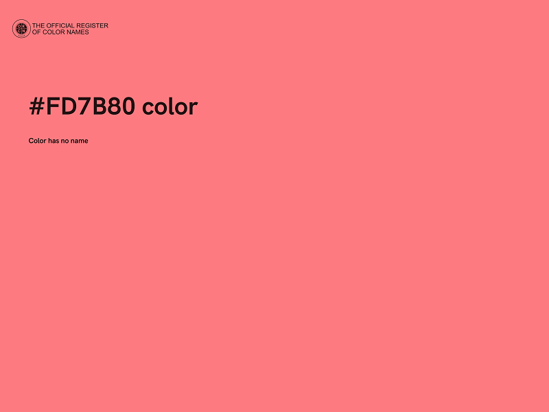 #FD7B80 color image