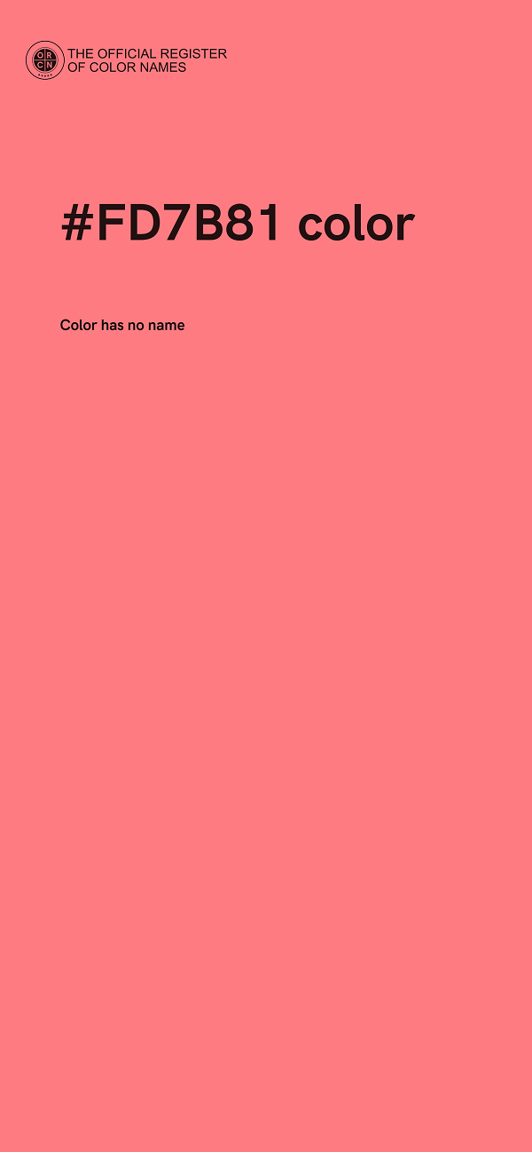 #FD7B81 color image