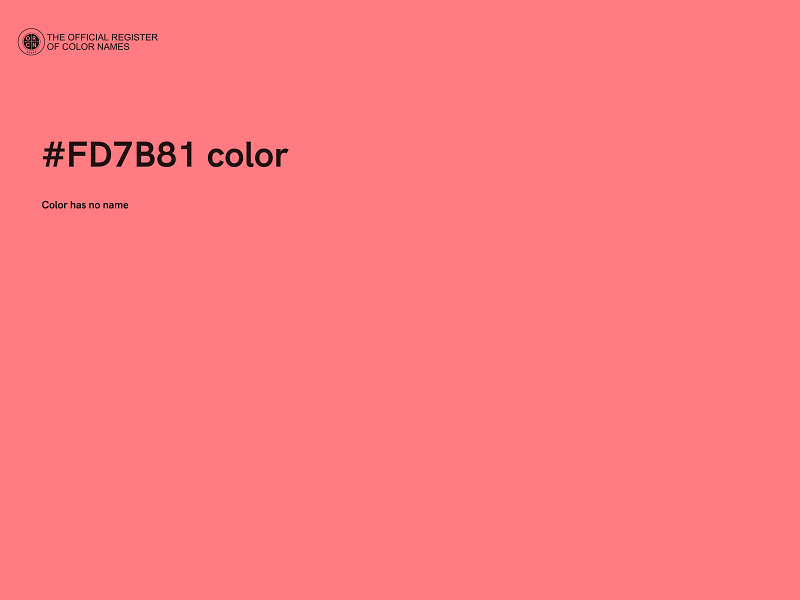 #FD7B81 color image