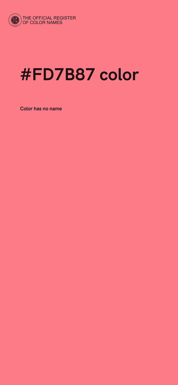 #FD7B87 color image