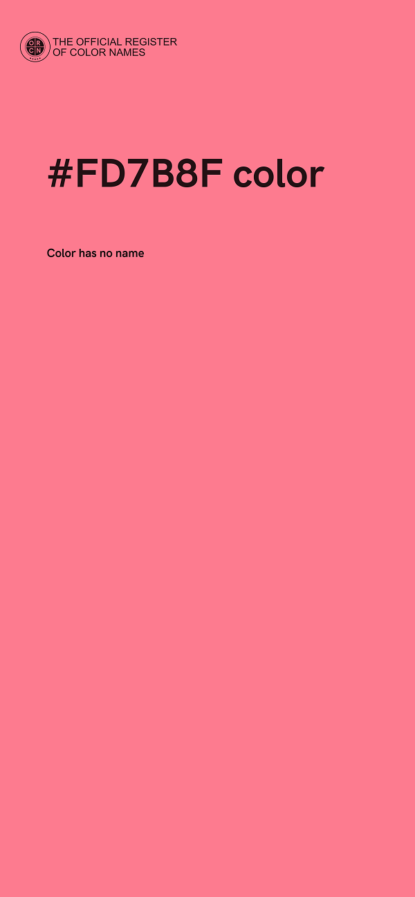 #FD7B8F color image
