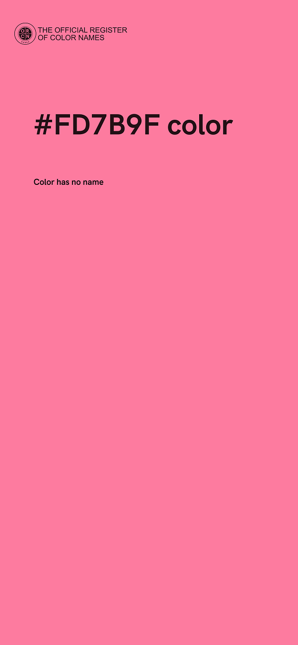 #FD7B9F color image