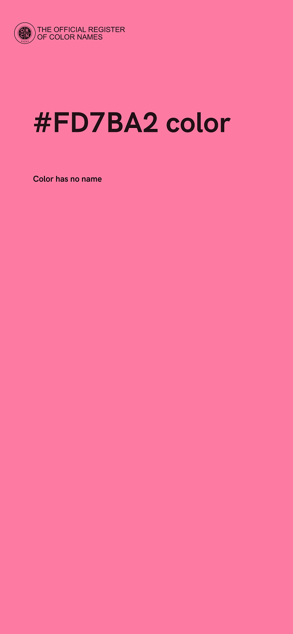 #FD7BA2 color image