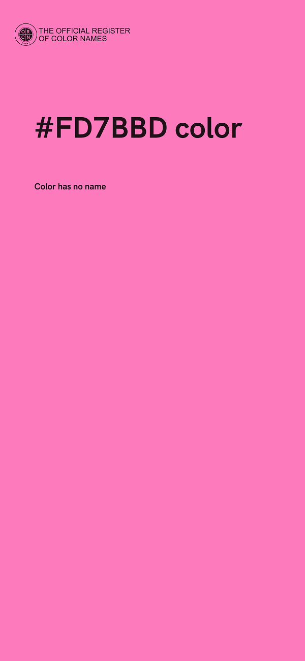 #FD7BBD color image
