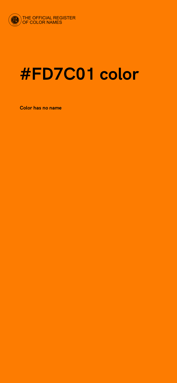 #FD7C01 color image