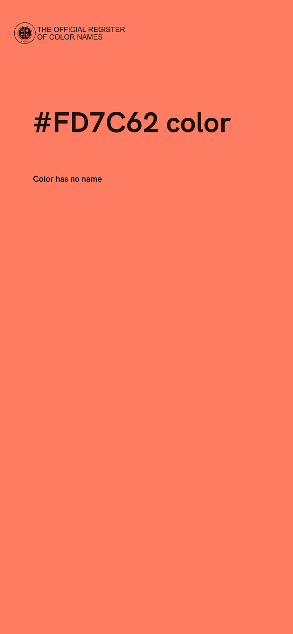 #FD7C62 color image