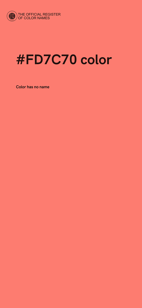#FD7C70 color image