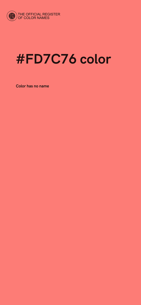 #FD7C76 color image
