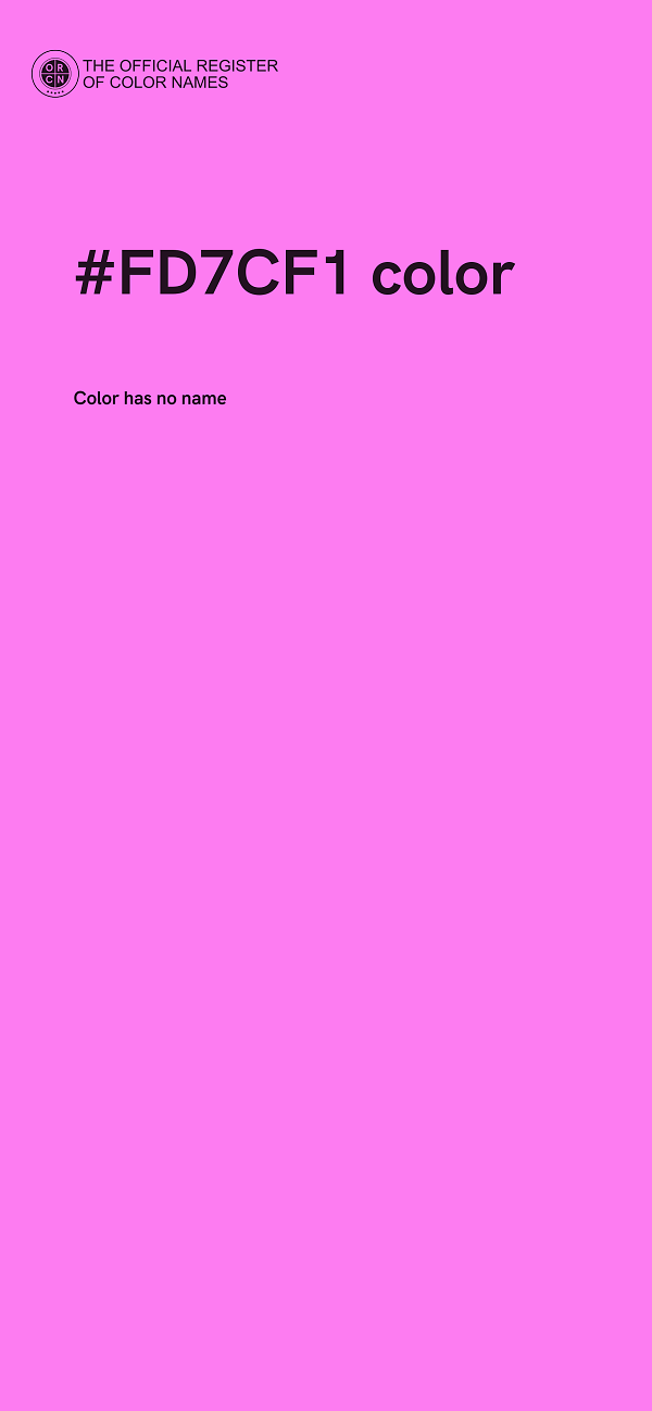 #FD7CF1 color image