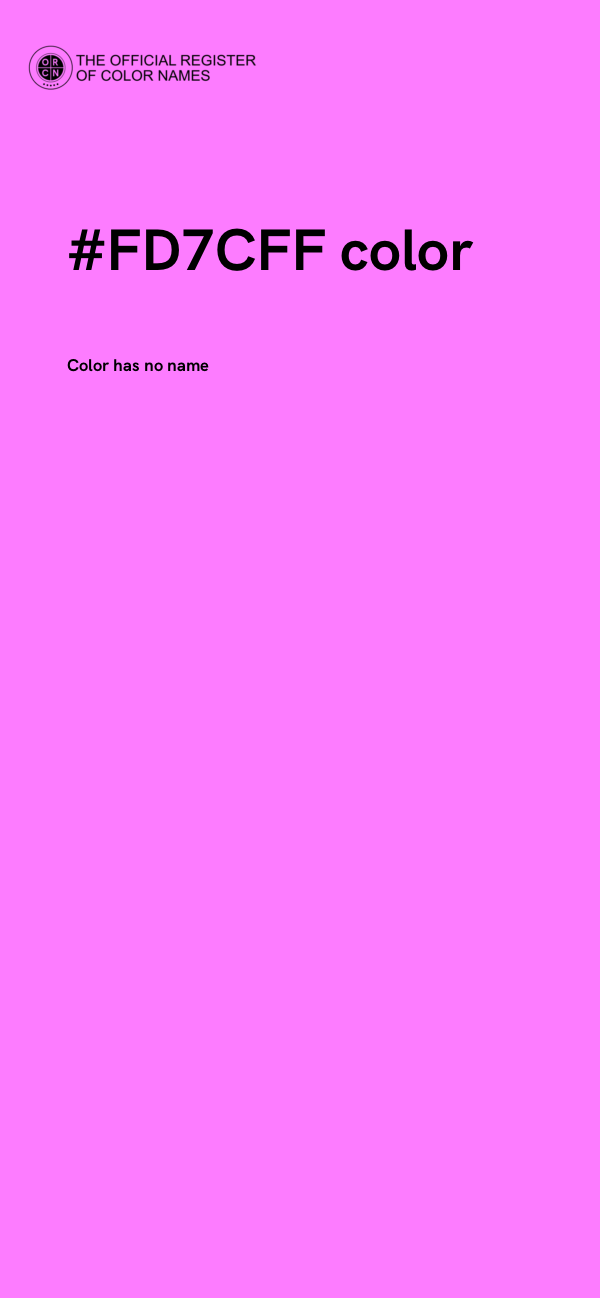 #FD7CFF color image