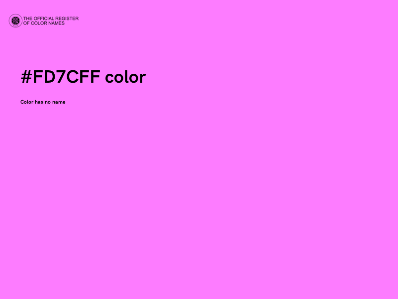 #FD7CFF color image