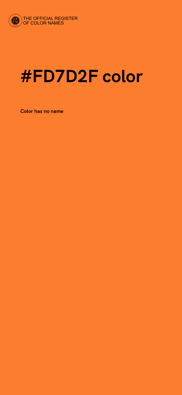 #FD7D2F color image