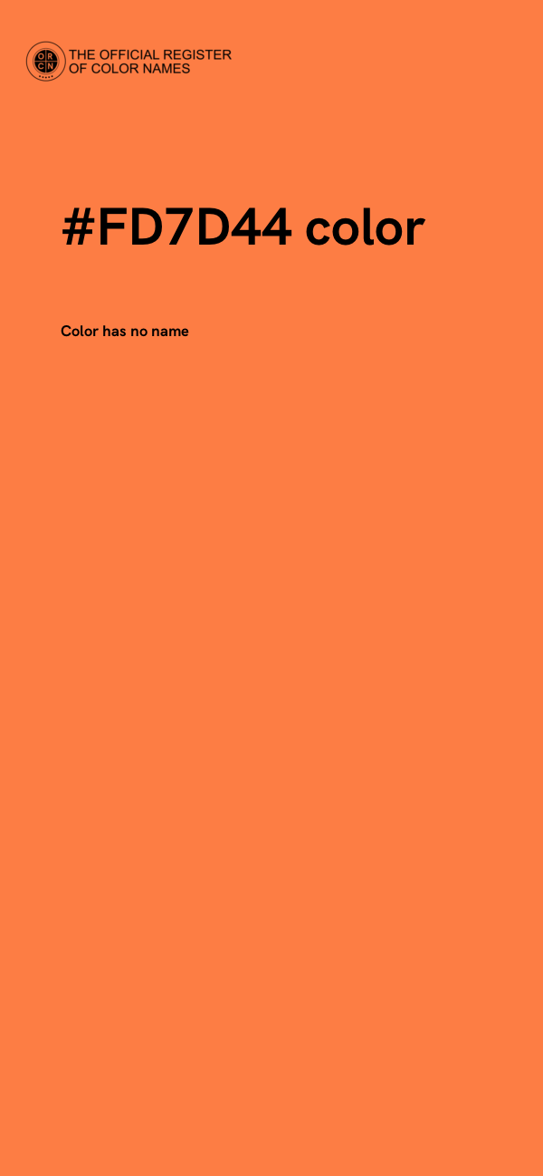 #FD7D44 color image