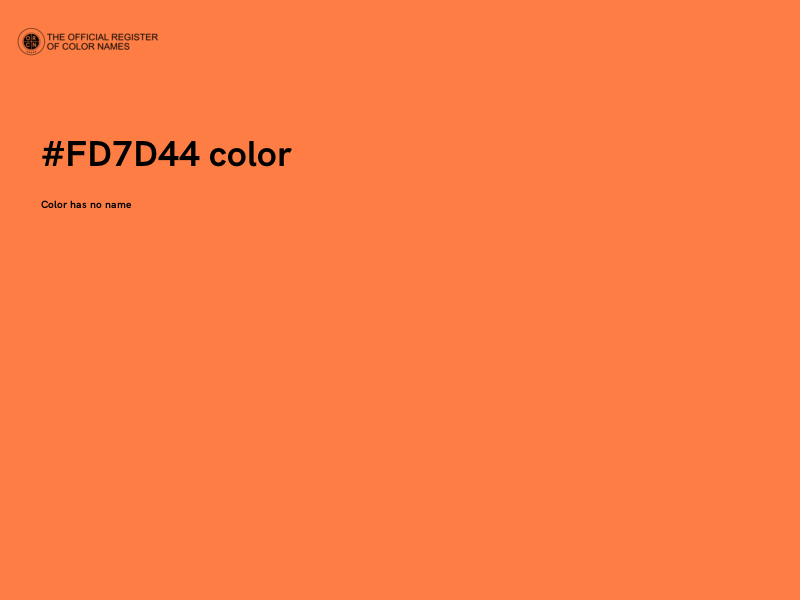 #FD7D44 color image