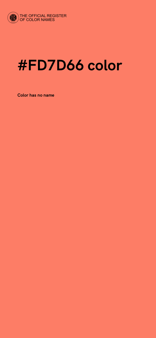 #FD7D66 color image