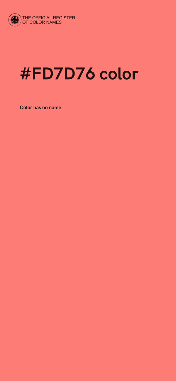 #FD7D76 color image