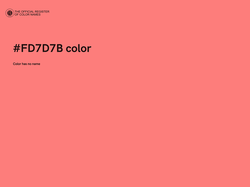 #FD7D7B color image