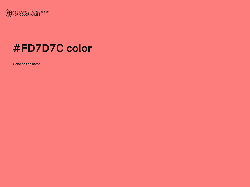 #FD7D7C color image