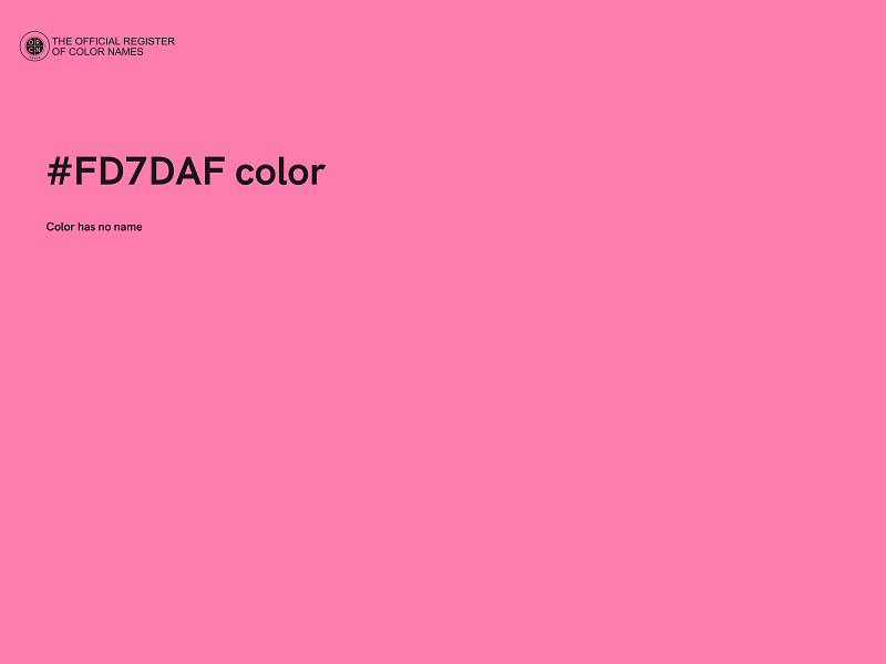 #FD7DAF color image