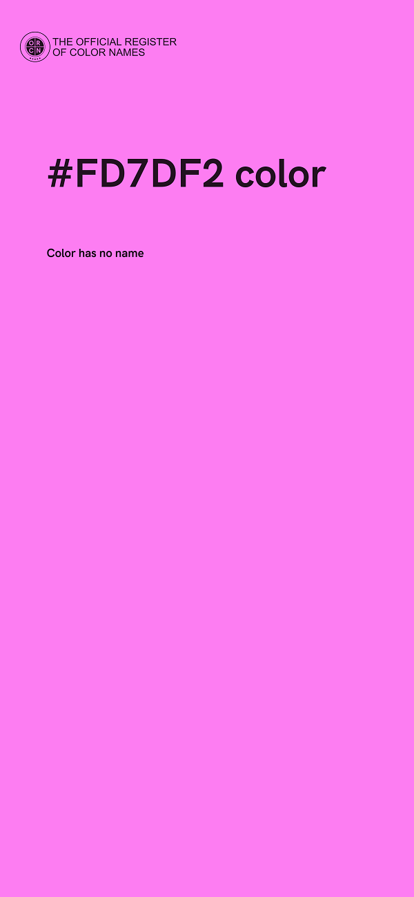 #FD7DF2 color image