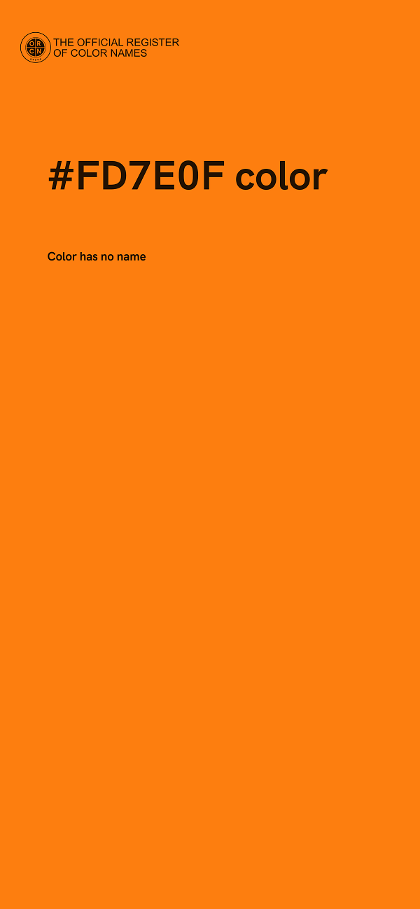 #FD7E0F color image