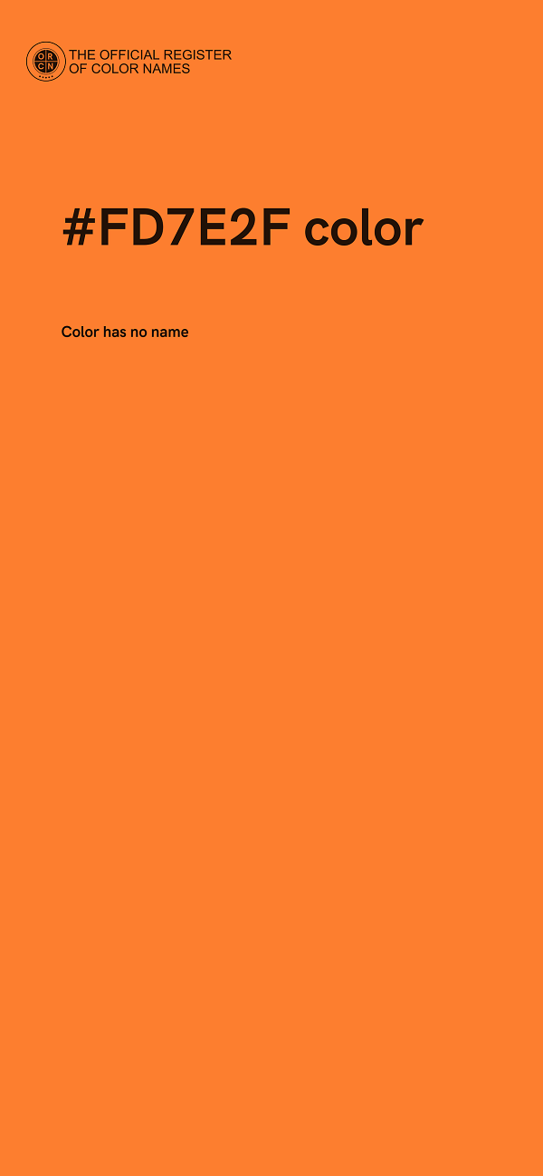 #FD7E2F color image