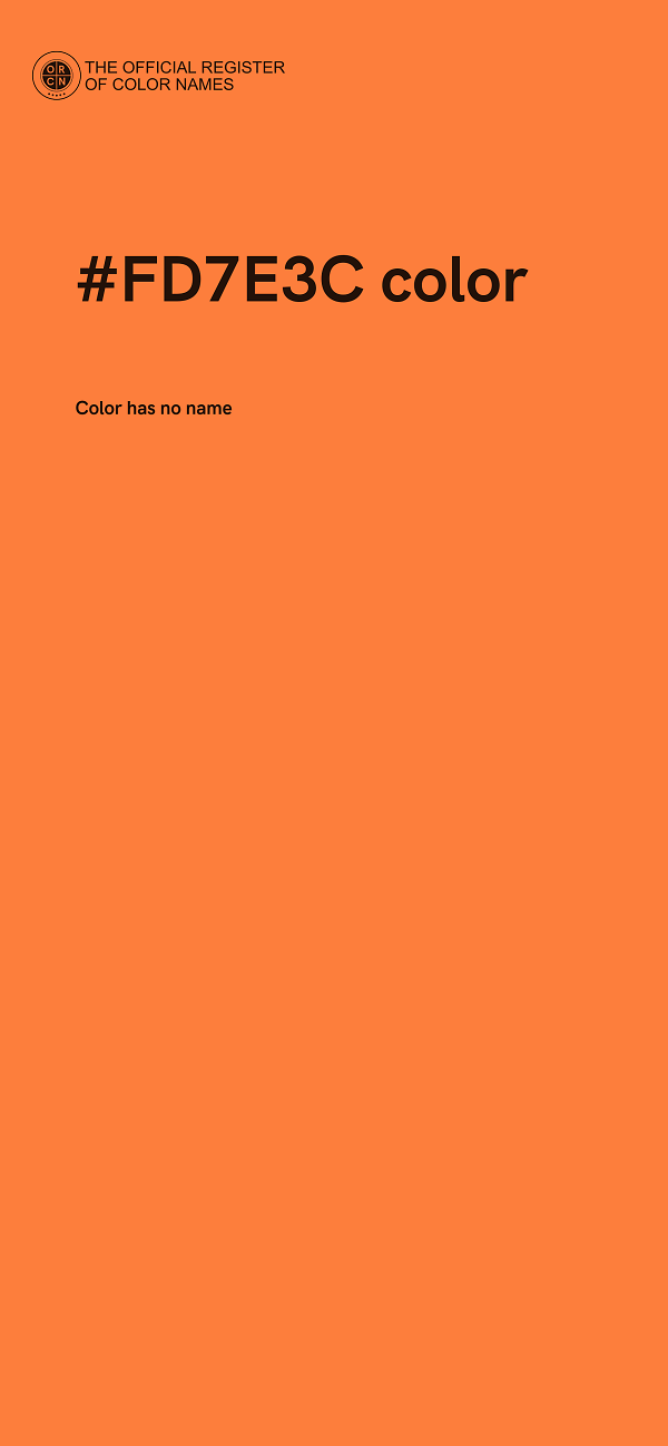 #FD7E3C color image