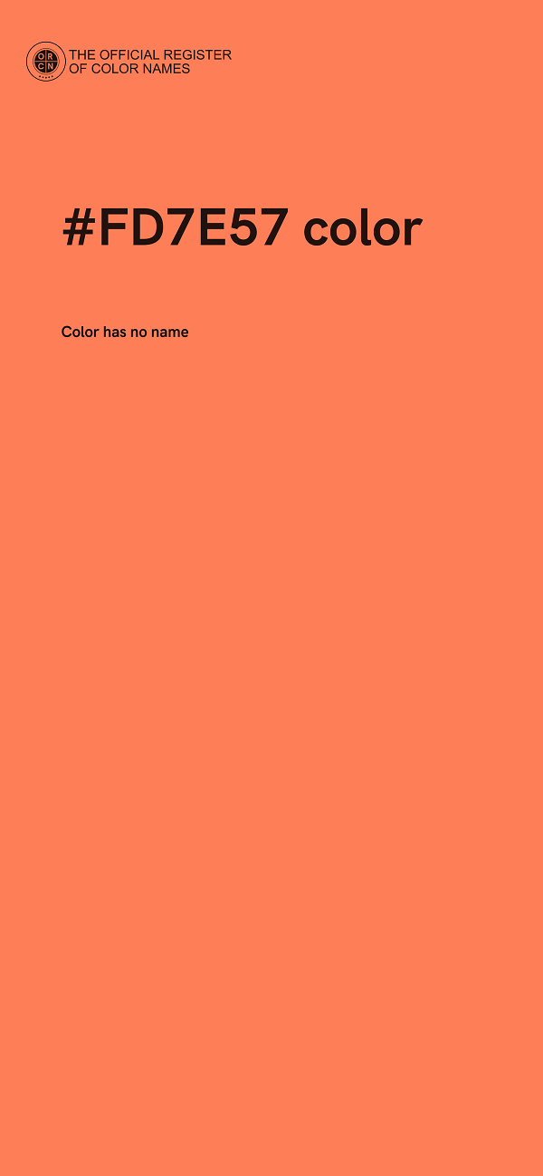 #FD7E57 color image