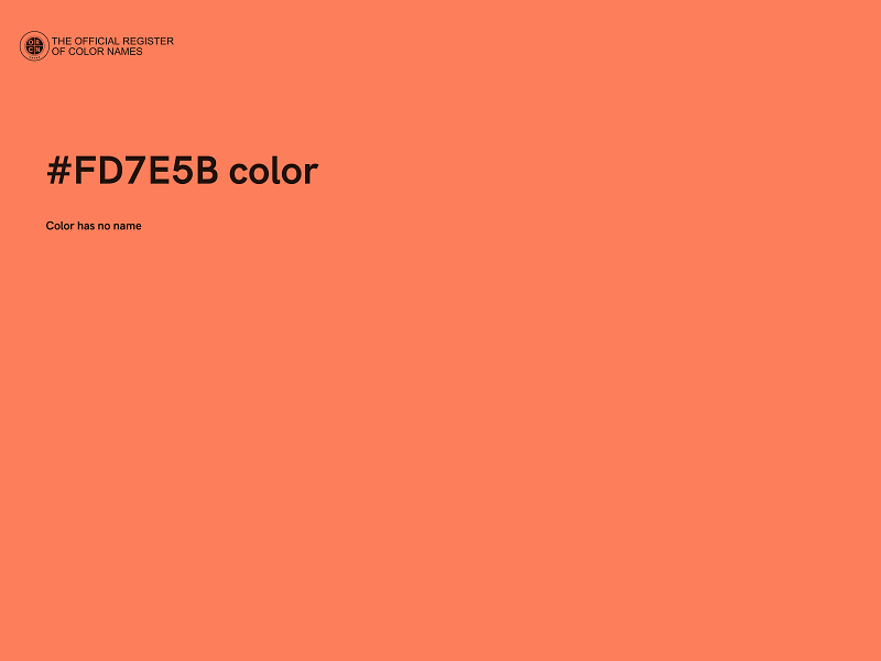 #FD7E5B color image