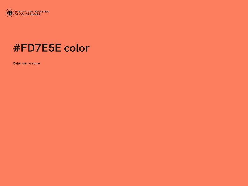 #FD7E5E color image