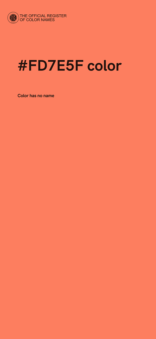 #FD7E5F color image