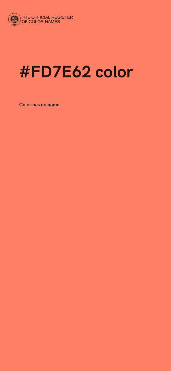 #FD7E62 color image