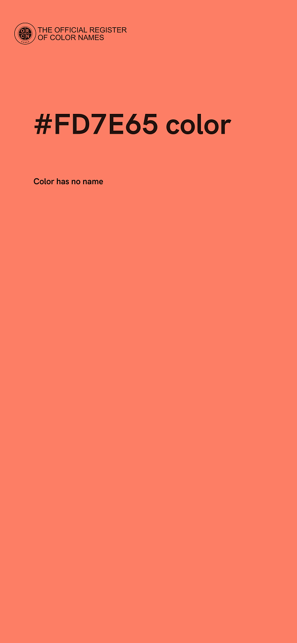 #FD7E65 color image