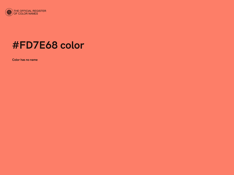 #FD7E68 color image