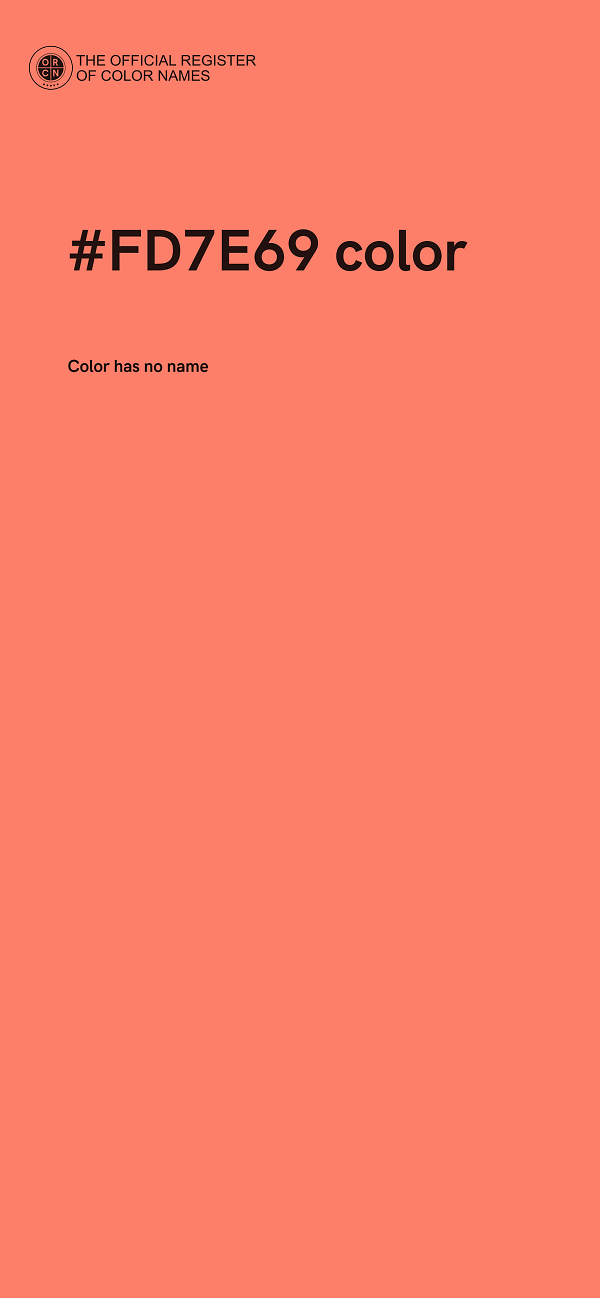 #FD7E69 color image