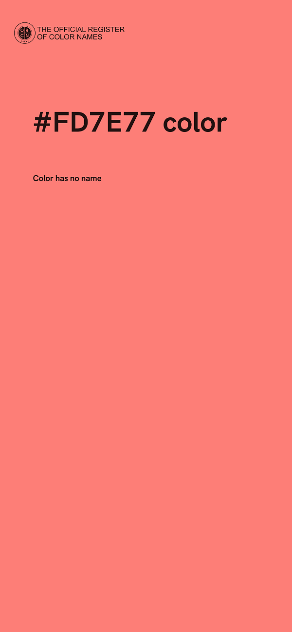 #FD7E77 color image