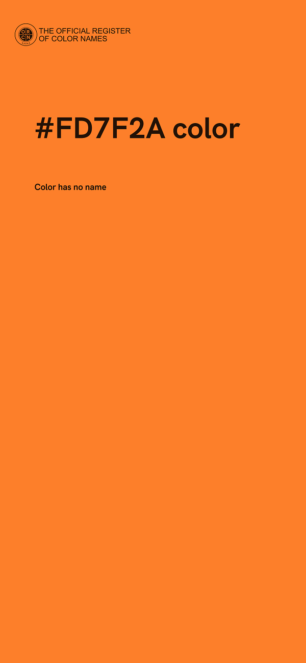 #FD7F2A color image