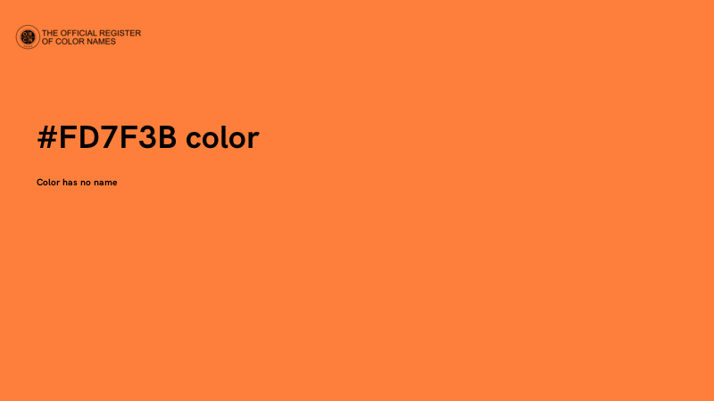 #FD7F3B color image