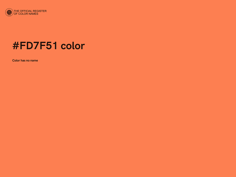 #FD7F51 color image