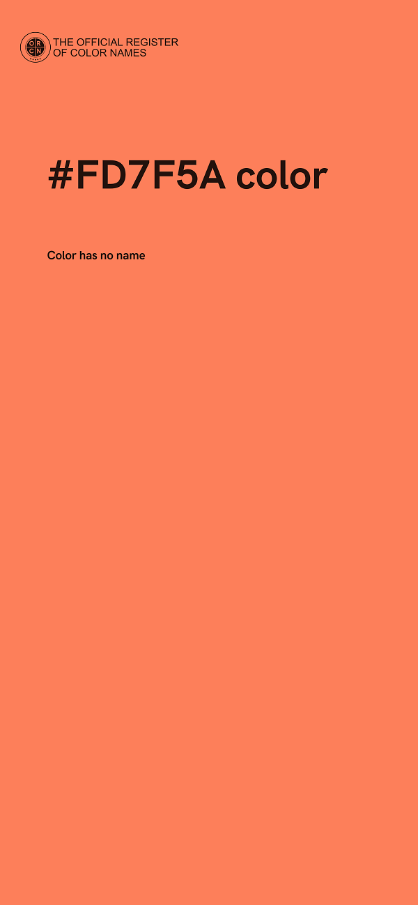 #FD7F5A color image
