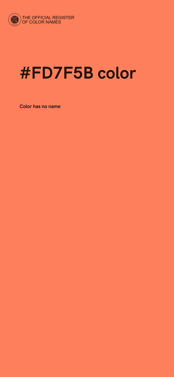 #FD7F5B color image