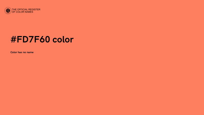 #FD7F60 color image