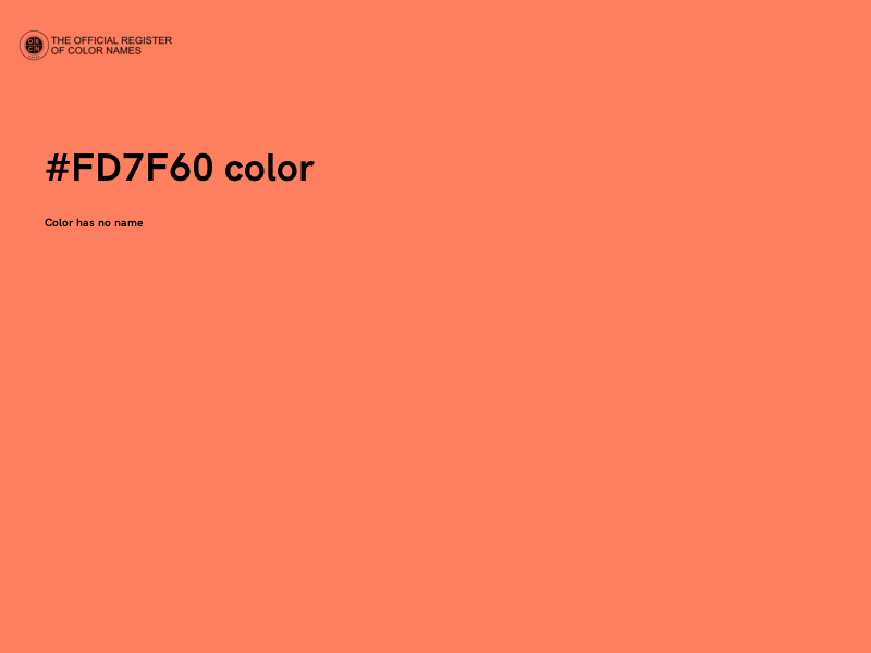 #FD7F60 color image